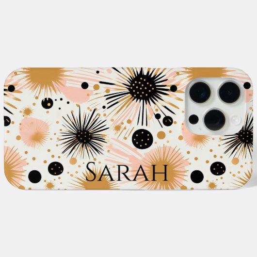 Modern Boho Pink Star Case-Mate iPhone Hülle (Rückseite (Horizontal))