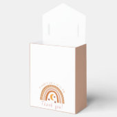 Modern Boho Rainbow Baby Dusche Vielen Dank Geschenkschachtel (Geöffnet)