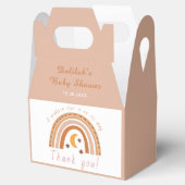 Modern Boho Rainbow Baby Dusche Vielen Dank Geschenkschachtel (Geöffnet)