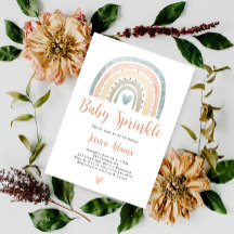 Modern Boho Rainbow Baby Sprinkle