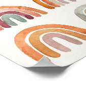 Modern Boho Rainbow Collection Poster (Ecke)