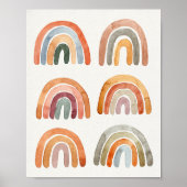 Modern Boho Rainbow Collection Poster (Vorne)