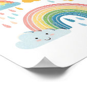 Modern Boho Rainbow Collection Poster (Ecke)
