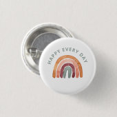 Modern Boho Rainbow - Happy Every Day- Button (Vorne & Hinten)