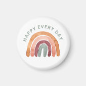 Modern Boho Rainbow - Happy Every Day- Magnet (Vorne)