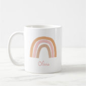 Modern Boho Rainbow Name Tasse (Links)