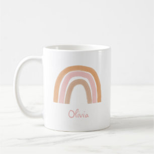 Modern Boho Rainbow Name Tasse