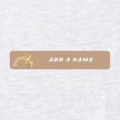 Modern Boho Rainbow Neutral Individuelle Name Labe Etiketten (Design 1)