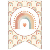 Modern Boho Rainbow Welcome Baby Bunting - Waterco Wimpelkette (Erste Fahne)