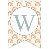 Modern Boho Rainbow Welcome Baby Bunting - Waterco Wimpelkette (Dritte Fahne)