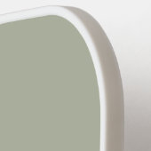 Modern Boho Sage Green Geometric Pickleball Schläger (Linke Seite)