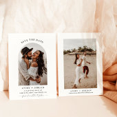 Modern Boho Save the Date | Foto Minimalistisch Ca Einladung
