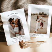Modern Boho Save the Date | Foto Minimalistisch Ca Einladung
