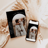 Modern Boho Save the Date | Foto Minimalistische K Einladung