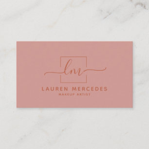 Modern Boho Script Logo Business Applets Card Terminkarte