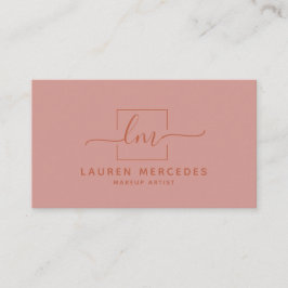 Modern Boho Script Logo Business-Visitenkarte Terminkarte