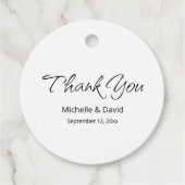 Modern Boho Simple Script Wedding Vielen Dank Geschenkanhänger (Vorderseite)