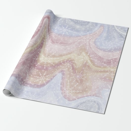 Modern Boho Snowflake Holiday Wrapping Paper Geschenkpapier (Ungerollt)