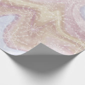 Modern Boho Snowflake Holiday Wrapping Paper Geschenkpapier (Ecke)