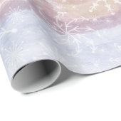 Modern Boho Snowflake Holiday Wrapping Paper Geschenkpapier (Rolleneckpunkt)