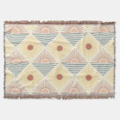 Modern Boho Sun Cotton Fringe Throw Blanket Decke (Vorderseite)