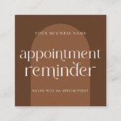 Modern Boho Terracotta Beauty Hair Salon Terminkarte (Vorderseite)