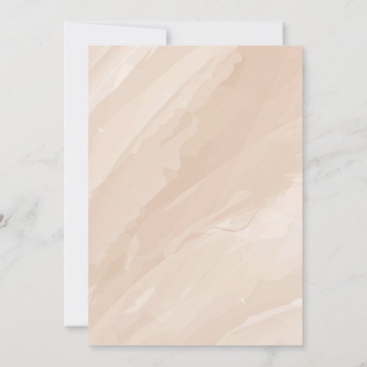 Modern Boho Terracotta Pampas Grass Wedding Einladung (Rückseite)