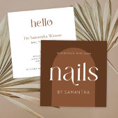 Modern Boho Terracotta San Salvatore - der Zuckerh Quadratische Visitenkarte