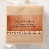 Modern Boho Terracotta Tile Südwestliche Adresse (Insitu)