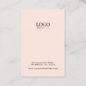 Modern Boho Trendy Woman Ohrringe Display Visitenkarte (Rückseite)