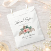Modern Boho Tropical Foliage Wedding Danke Fav Geschenktütchen (Ausgeschnitten)
