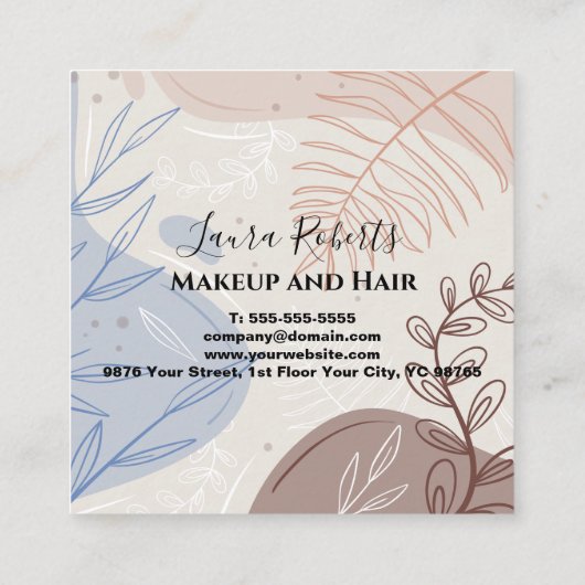 Modern boho Tropical Monstera Terminkarte (Rückseite)