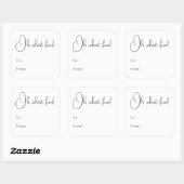 Modern Boho, was Spaß macht Quadratischer Aufkleber (Blatt)