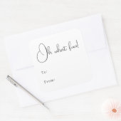 Modern Boho, was Spaß macht Quadratischer Aufkleber (Umschlag)