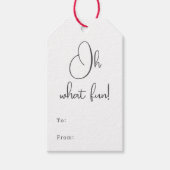 Modern Boho, was Spaß zu und von Geschenkanhänger (Vorderseite)