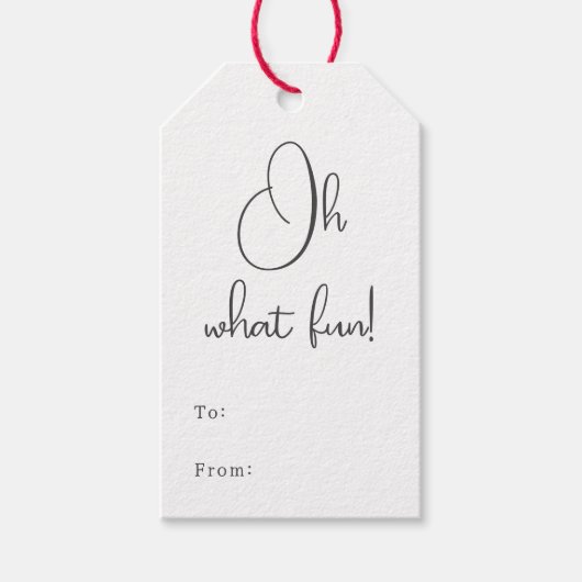 Modern Boho, was Spaß zu und von Geschenkanhänger (Vorderseite)