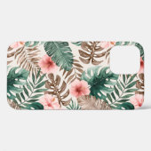 Modern Boho Wasserfarbe Tropenflora Case-Mate iPhone Hülle (Rückseite (Horizontal))