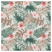 Modern Boho Wasserfarbe Tropenflora Stoff (Muster)
