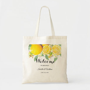 Modern Boho Watercolor Lemon Sommer Gefallen Tragetasche