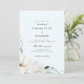 Modern Boho Wedding Einladung (Stehend Vorderseite)