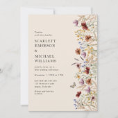 Modern Boho Wedding Einladung (Vorderseite)