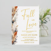 Modern Boho Wedding Einladung | Real (Stehend vorne)