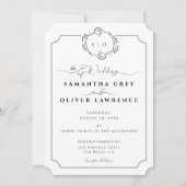Modern boho Wedding Invitation Einladung (Vorderseite)