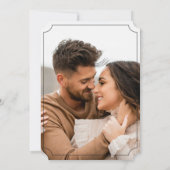 Modern boho Wedding Invitation Einladung (Rückseite)