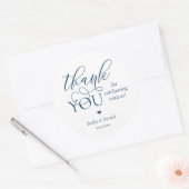 Modern Boho Wedding Niedlich Heart Danke für Ihre Runder Aufkleber (Umschlag)