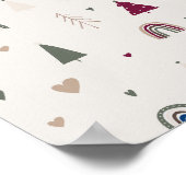 Modern Boho Weihnachten Beige Wand Kunst Prinz (Ecke)