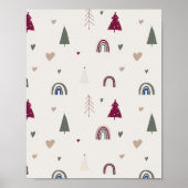 Modern Boho Weihnachten Beige Wand Kunst Prinz (Vorne)