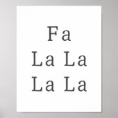 Modern Boho Weihnachten Fa La Walla Kunstvoll wand Poster (Vorne)