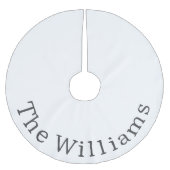 Modern Boho Weihnachten mit dem Namen Tree Skirt Polyester Weihnachtsbaumdecke (Vorderseite)