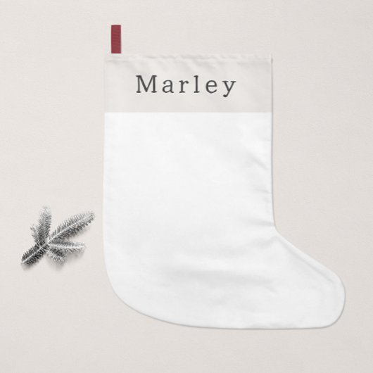 Modern Boho Weihnachten mit Namen Kleiner Weihnachtsstrumpf